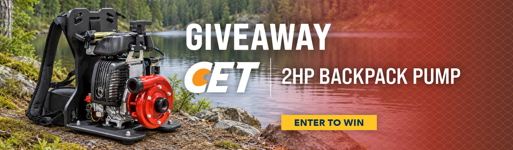 Register to WIN a CET Backpack Pump