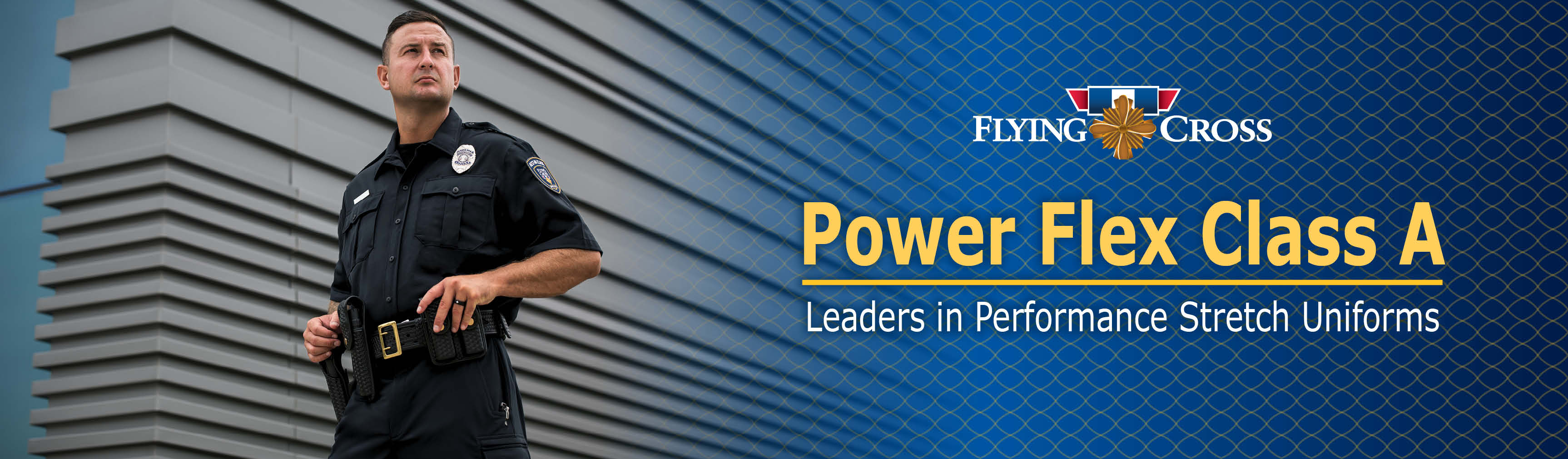 Flying Cross power flex class A uniforms.