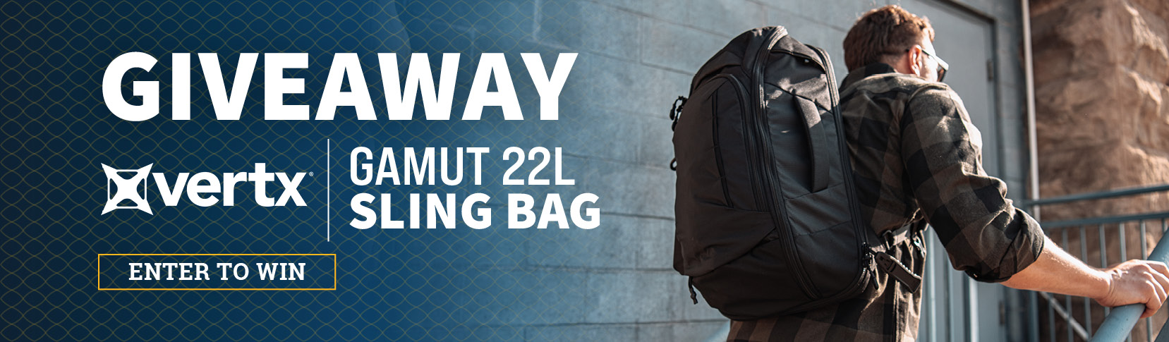 Register to WIN a Vertx Gamut 22L Sling!