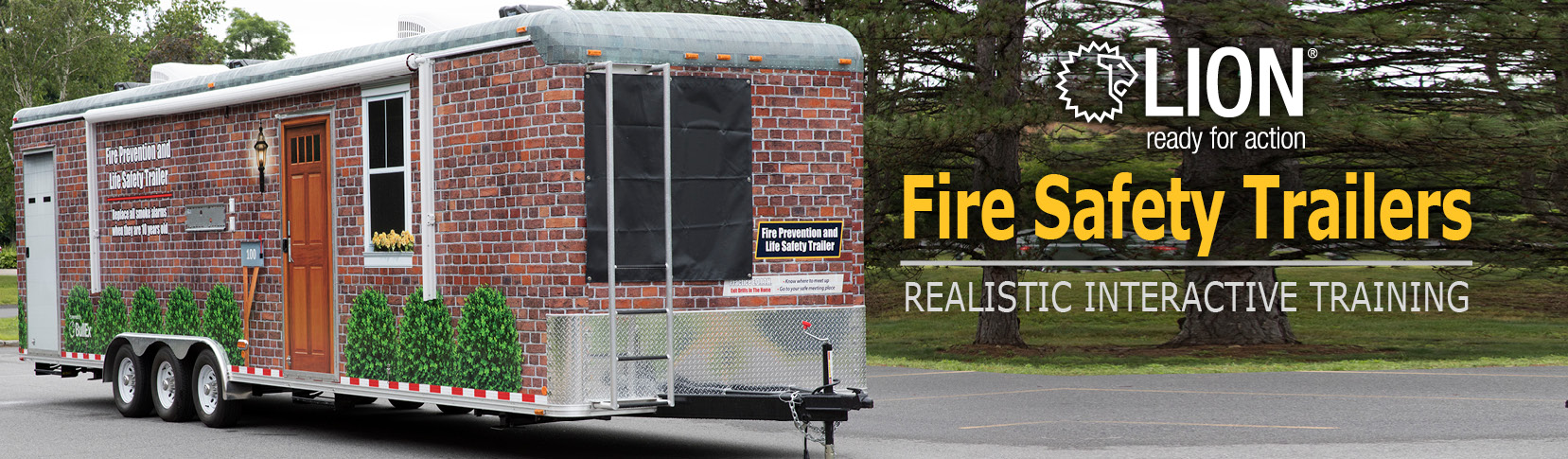 LION fire safety training trailer