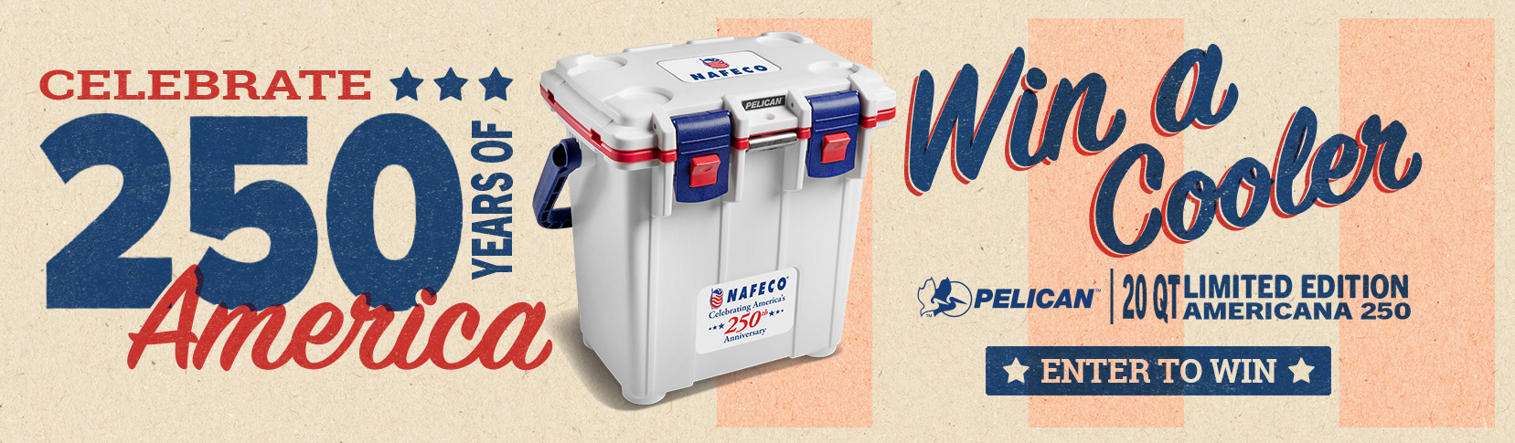 Register to WIN Limited Edition Americana Cooler!
