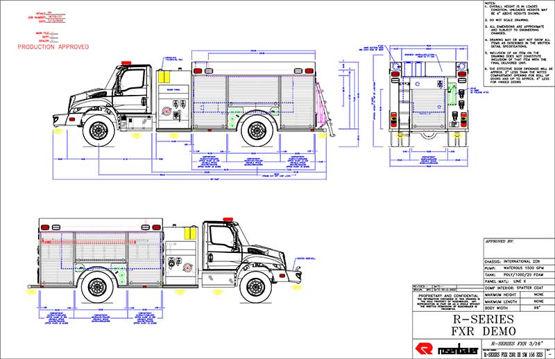 NAFECO Stock #18775 IH 2 Door SM FX Pumper