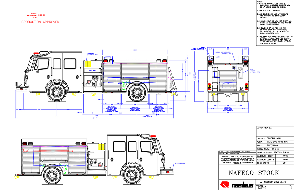 NAFECO Stock #19435 Rosenbauer General Custom Pumper