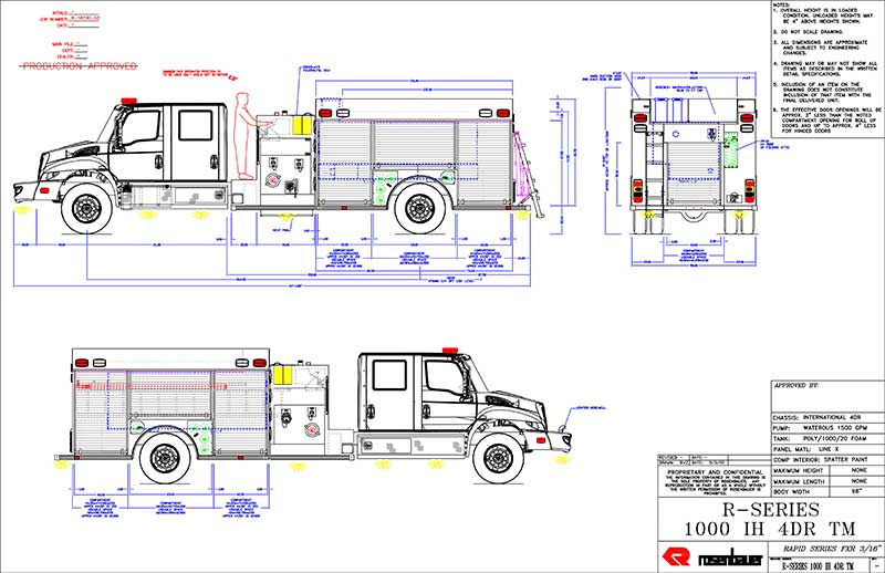 NAFECO Stock #18730 IH 4 Door TM FX Pumper