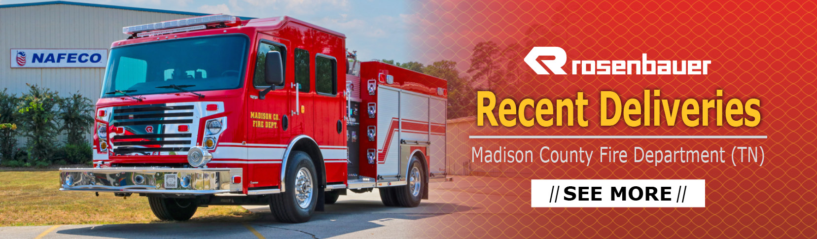 Recent Rosenbauer delivery to Madison County Fire Department