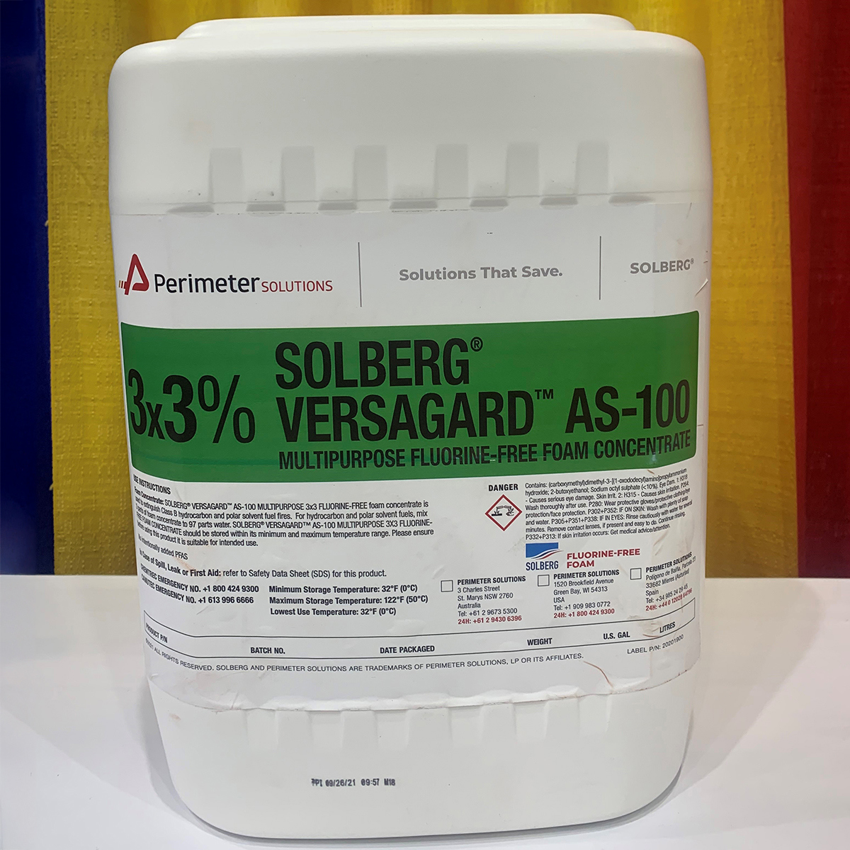 Premier Solutions Solberg Foam Versagard AS-100, 3x3, 5 Gal