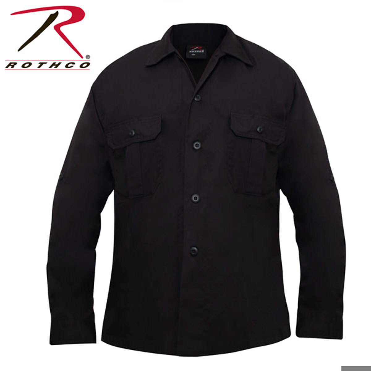 Rothco Lightweight Tactical Long Sleeve Shirt Black