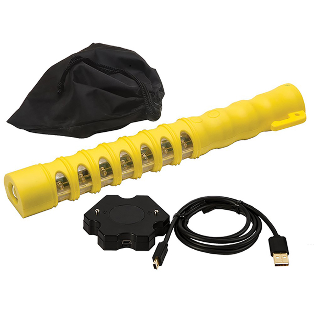 Aervoe Baton Traffic Single Flare, Amber LEDs with Chargers