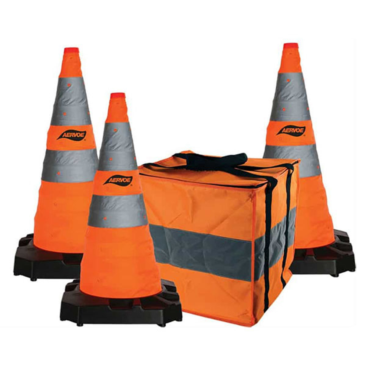 Aervoe 28" Heavy Duty Collapsible Safety Cone, 3-Pack