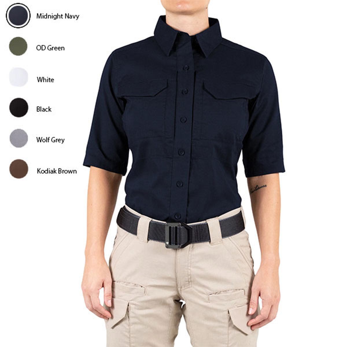 First Tactical Ladies V2 Tactical Shirt, Short Sleeve