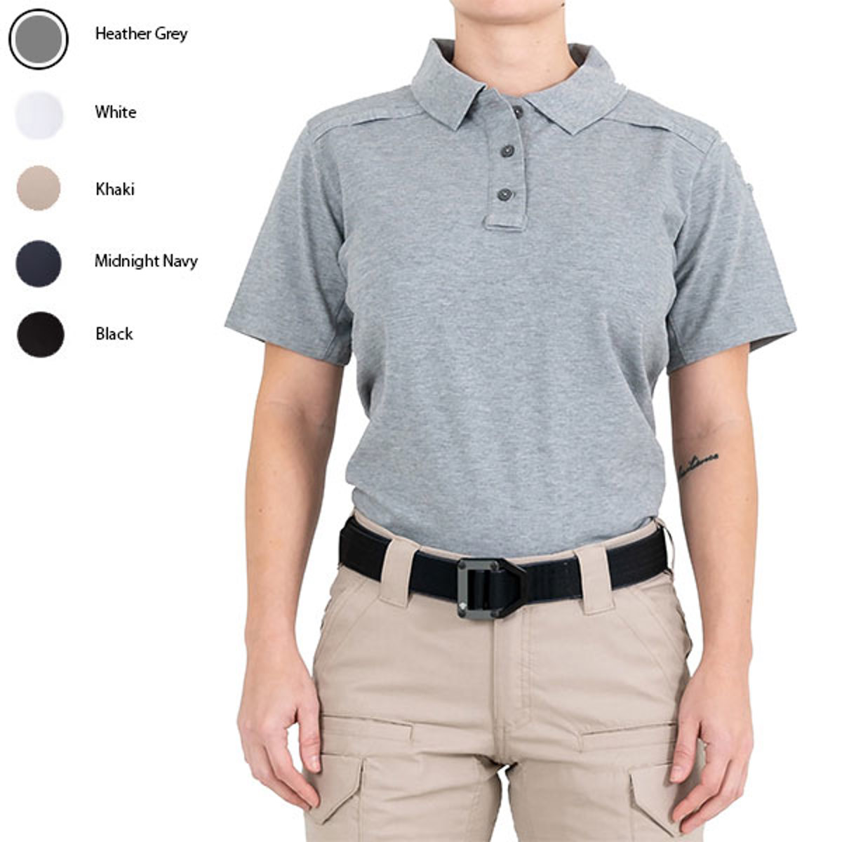 First Tactical Ladies Cotton Short Sleeve Polo with Pen Pocket