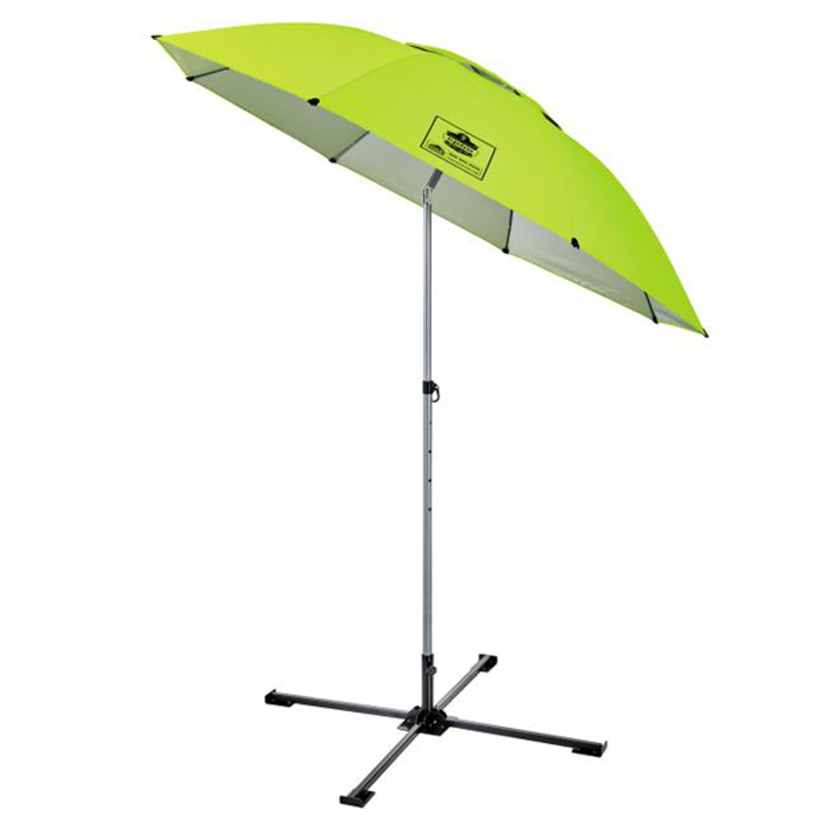 Ergodyne SHAX 6199 Lightweight Work Umbrella and Stand Kit Lime