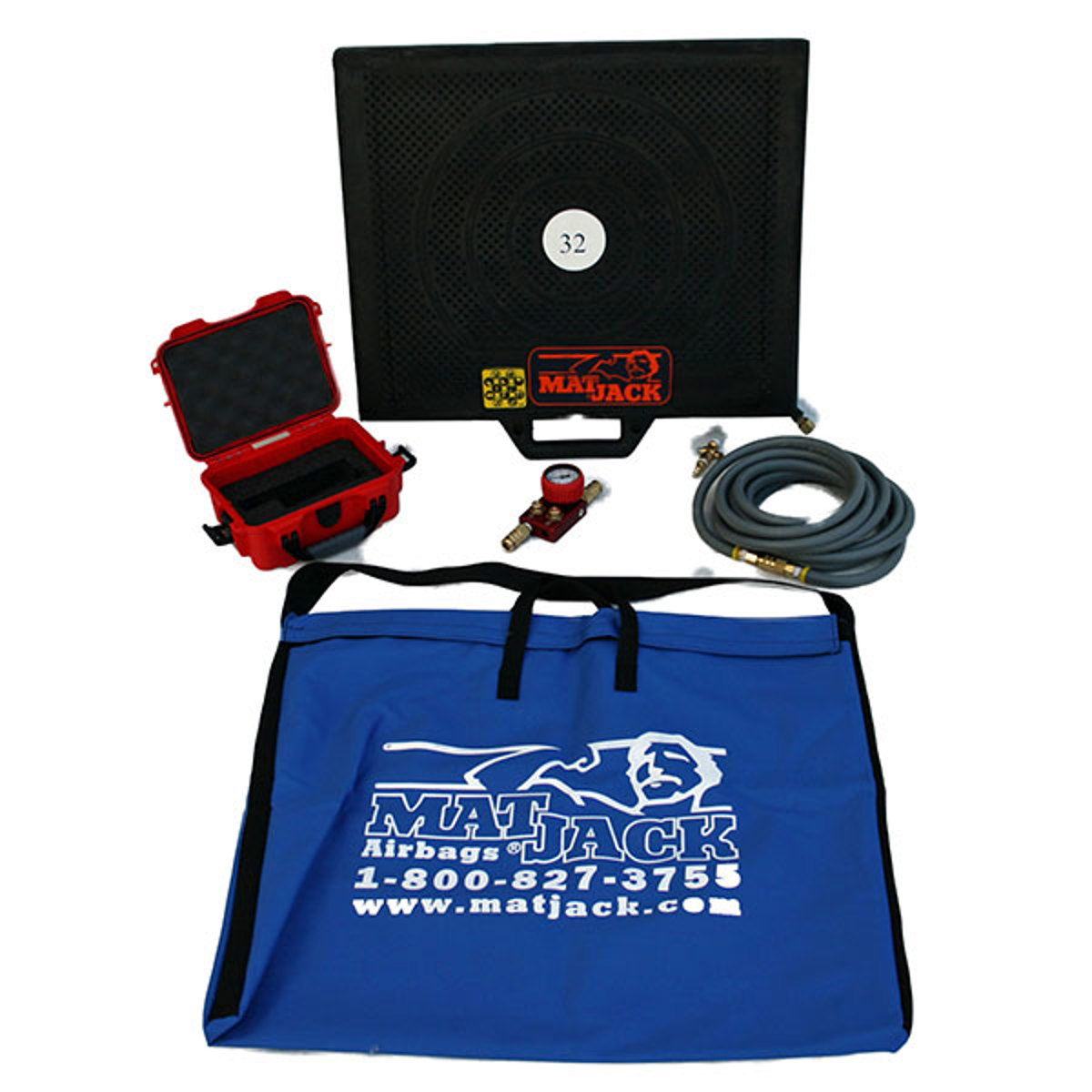 Matjack 32 Ton High Pressure Air Lifting Bag Kit, Steel