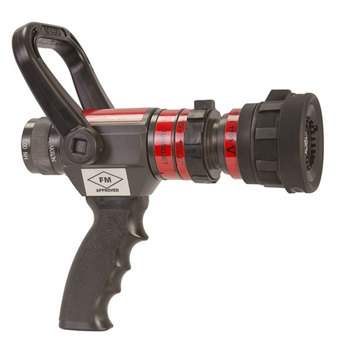 Akron Brass Nozzle, 1.0" Turbojet w/ Pistol Grip, NH Thread