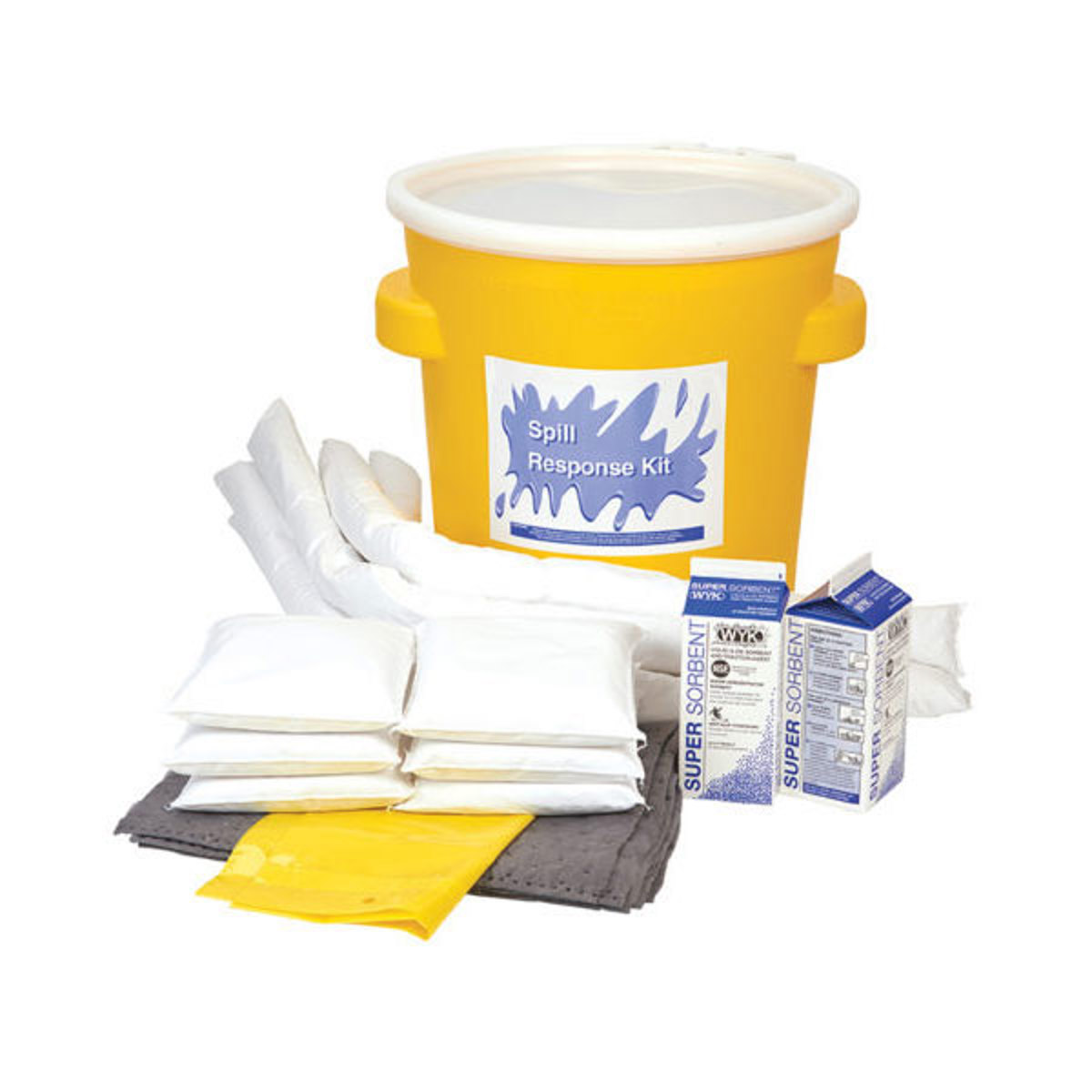 Wyk Sorbents Spill Kit, Oil Selective, 20-Gallon Drum