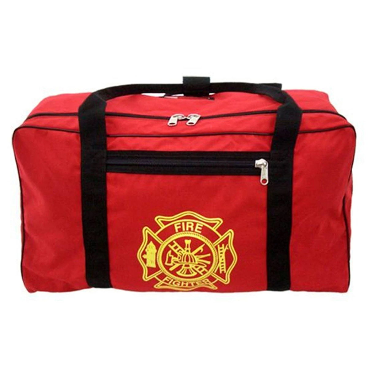 R & B Firefighter Gear Bag Red 13 1/2" X 13" X 24" Maltese Cross