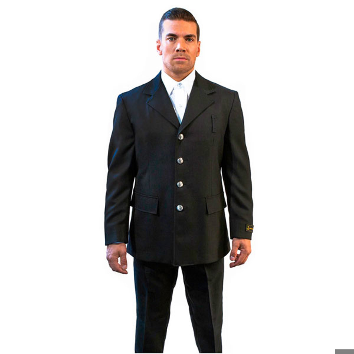 Anchor Uniform Dress Coat single breasted Black