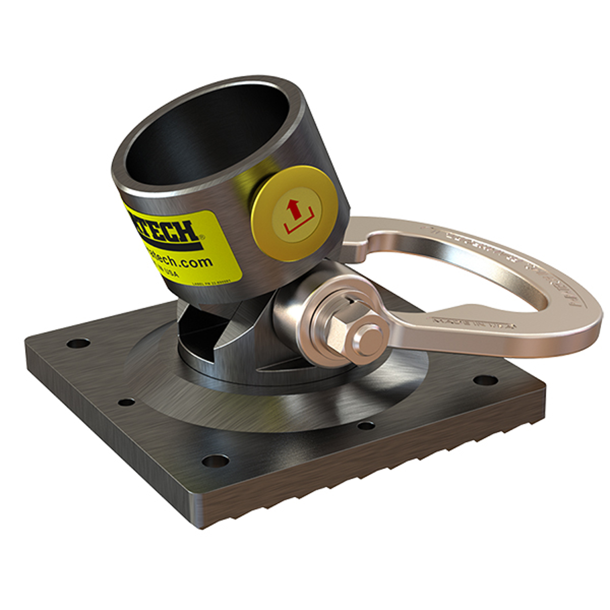Paratech Base, Hinged w/ Anchor Ring, 6"