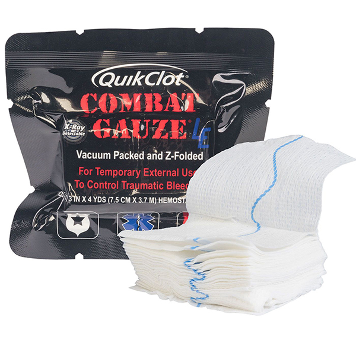 North American Rescue QuikClot LE Combat Gauze