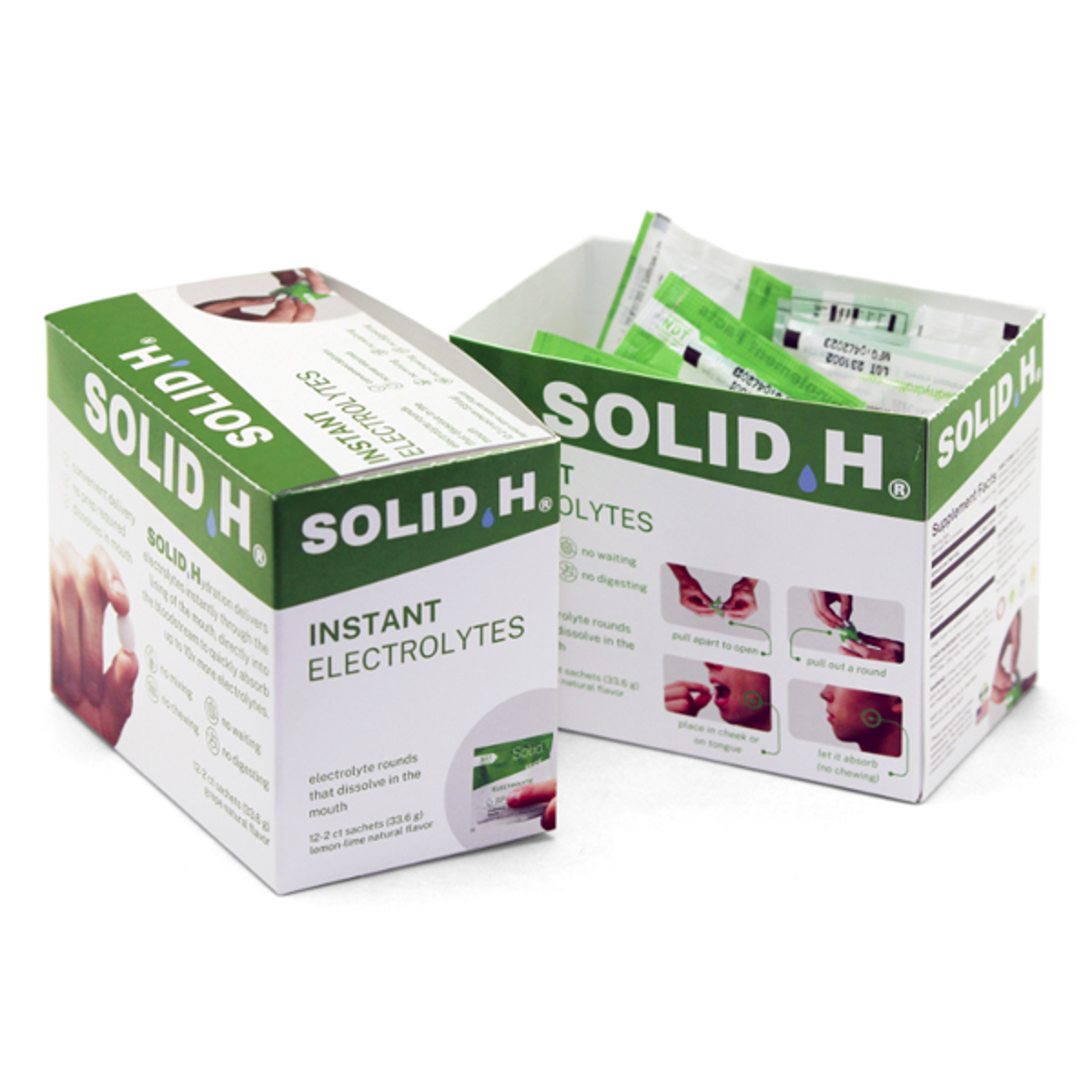 Medique Solid H Electrolyte Tablets; Lemon-Lime; 12x2/box
