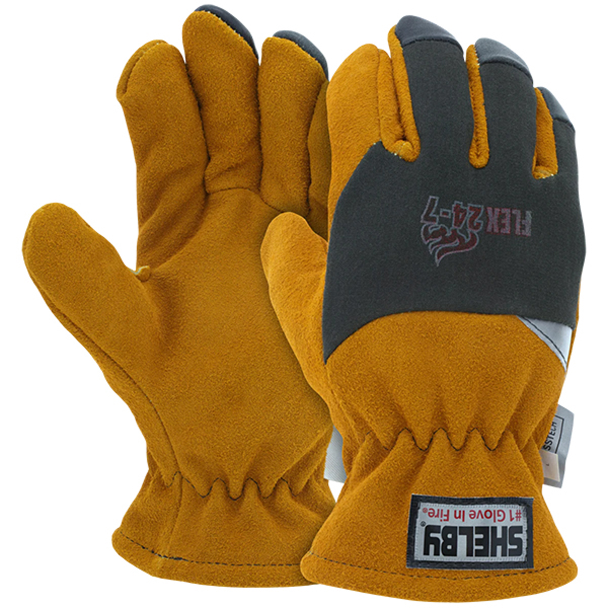Shelby Cowhide/Simplex Kevlar Glove, Gauntlet, Crosstech