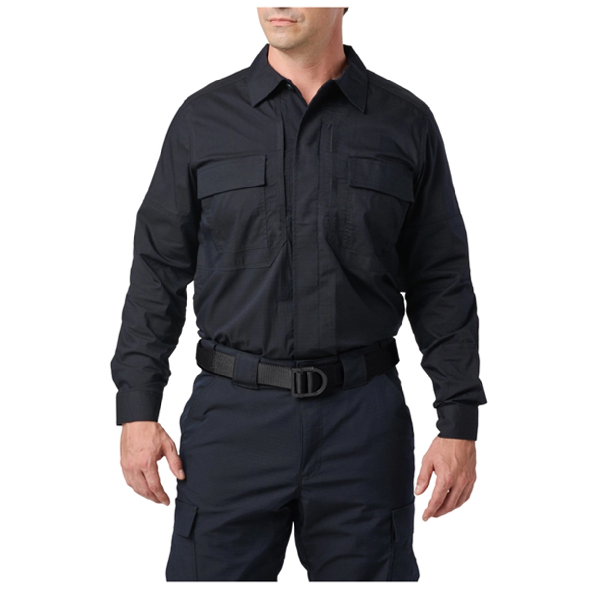 5.11 FlexTac TDU Ripstop LS Shirt; Dark Navy