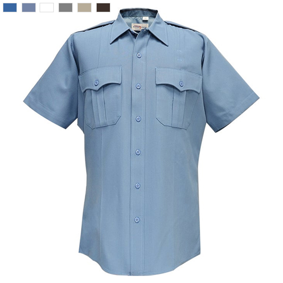 Flying Cross Command 100% Polyester Men's Short Sleeve Shirt with Zipper