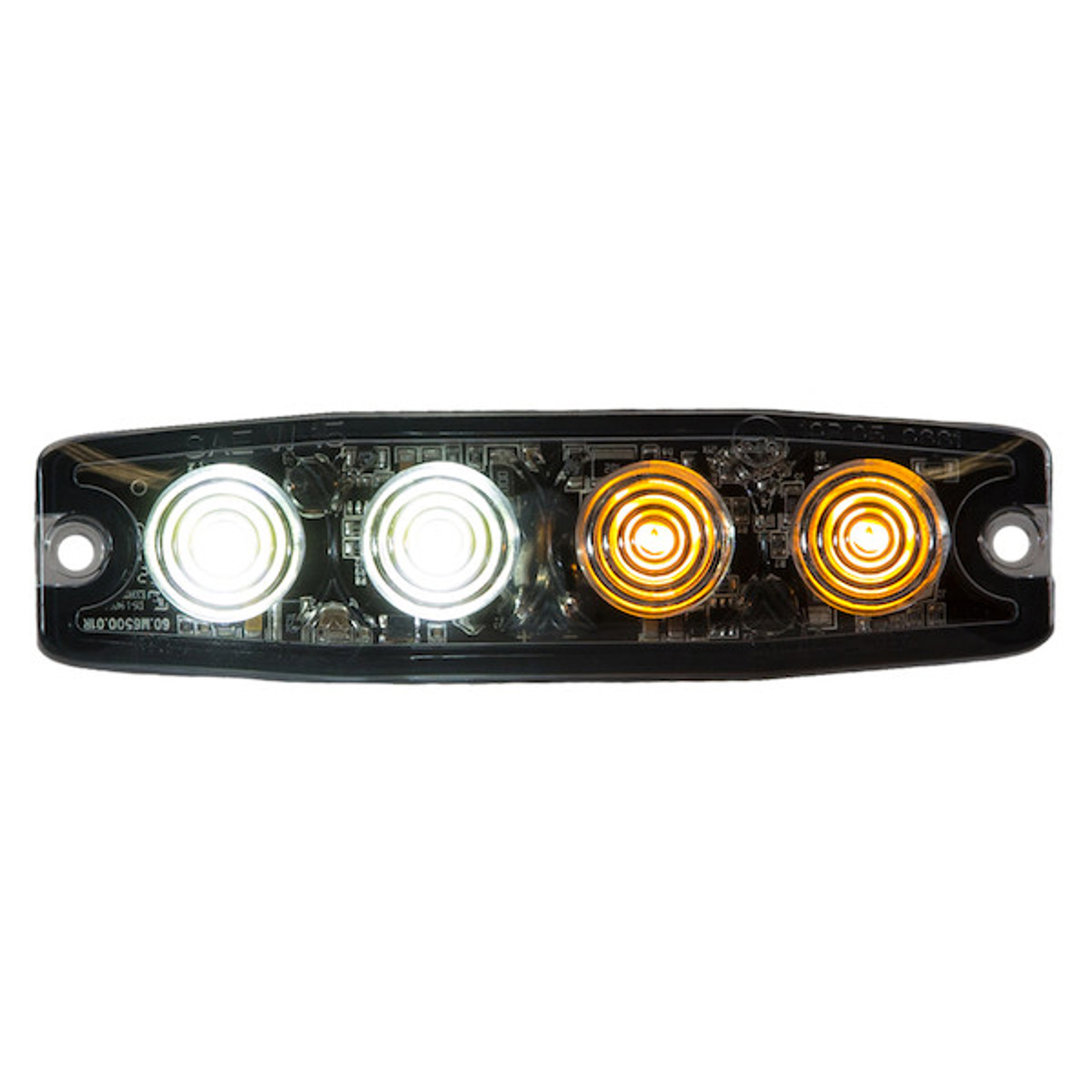 Buyers Products Strobe Light 4 3/8" 4 LED, 12-24, Amber/Clear