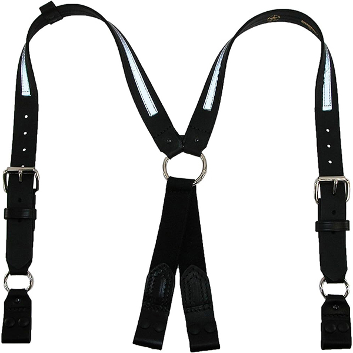 Boston Leather Reflective Suspenders