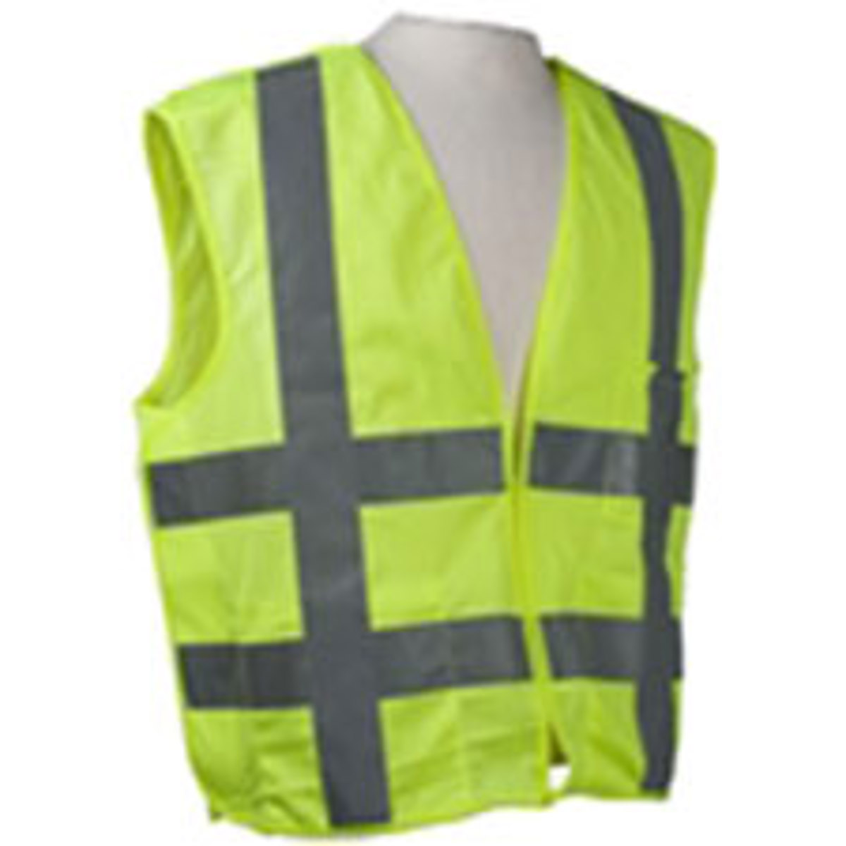 Hi-Vis Safety Vest, Class 2 ANSI, Lime, Sz: M