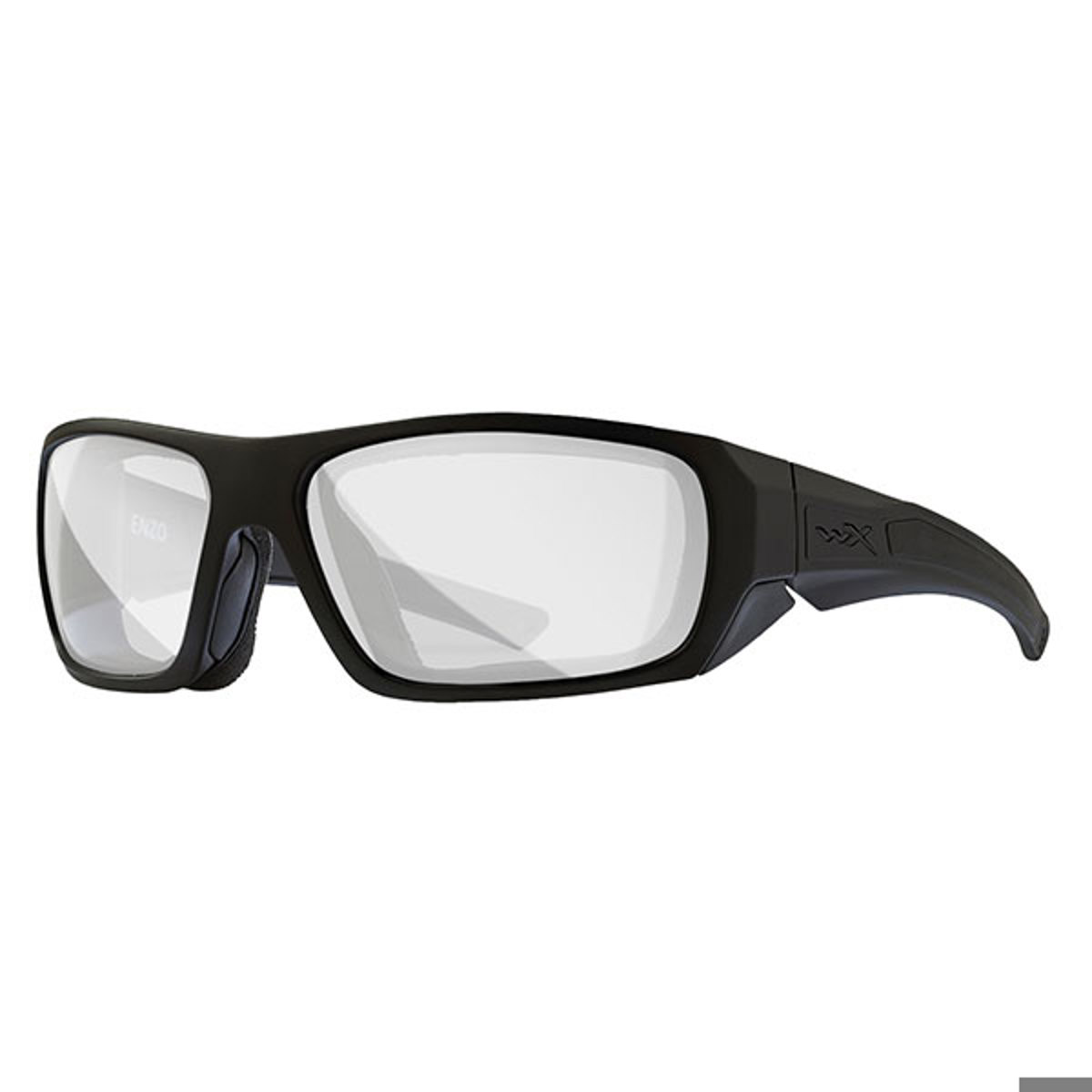 Wiley WX Enzo Sunglasses, Clear Lens, Matte Black