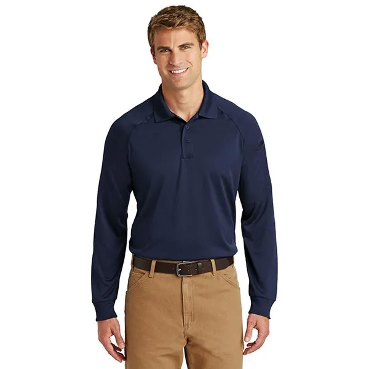 Sanmar Cornerstone Long Sleeve Snag-Proof Tactical Polo 