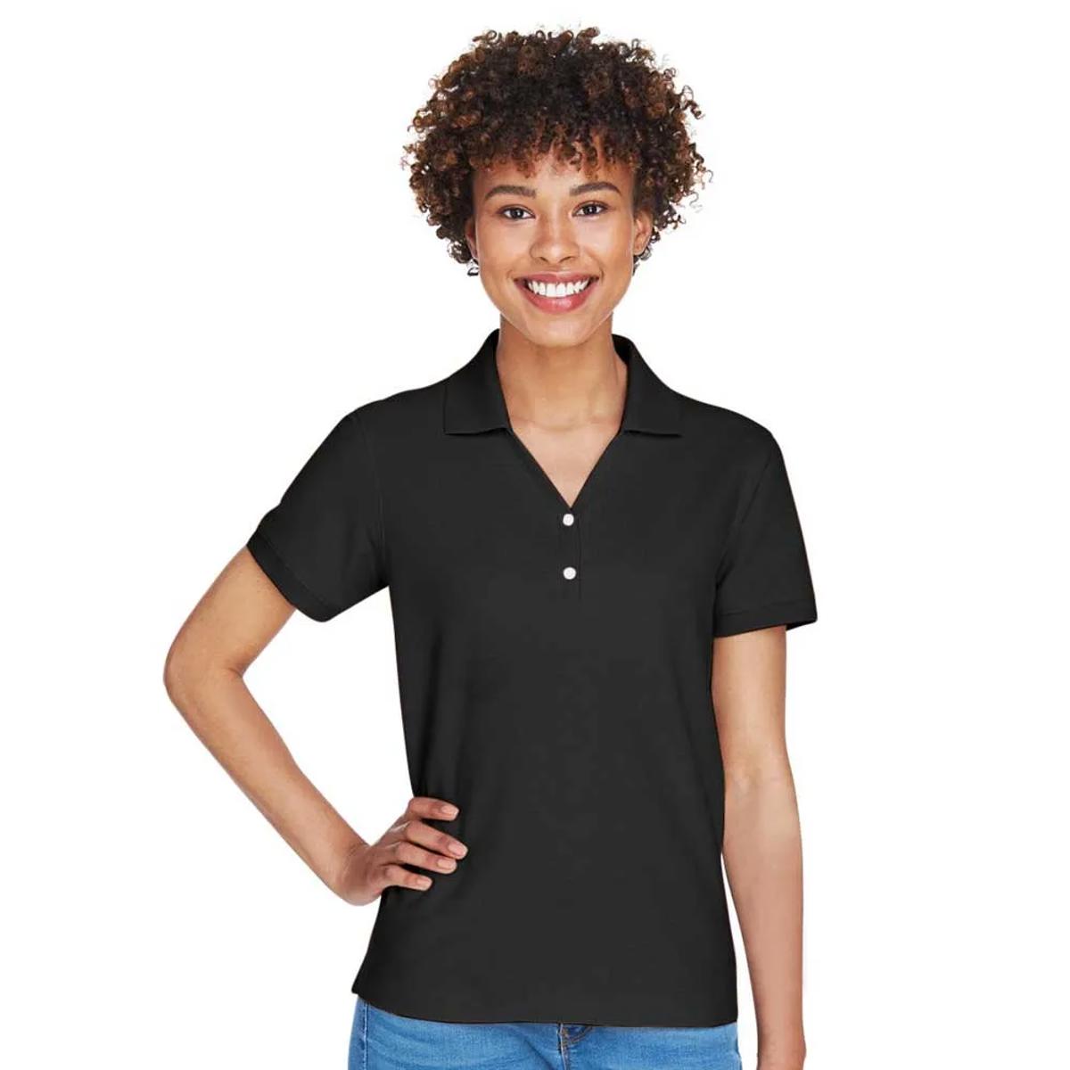 Devon & Jones Ladies Polo Short Sleeve Y-Collar Shirt