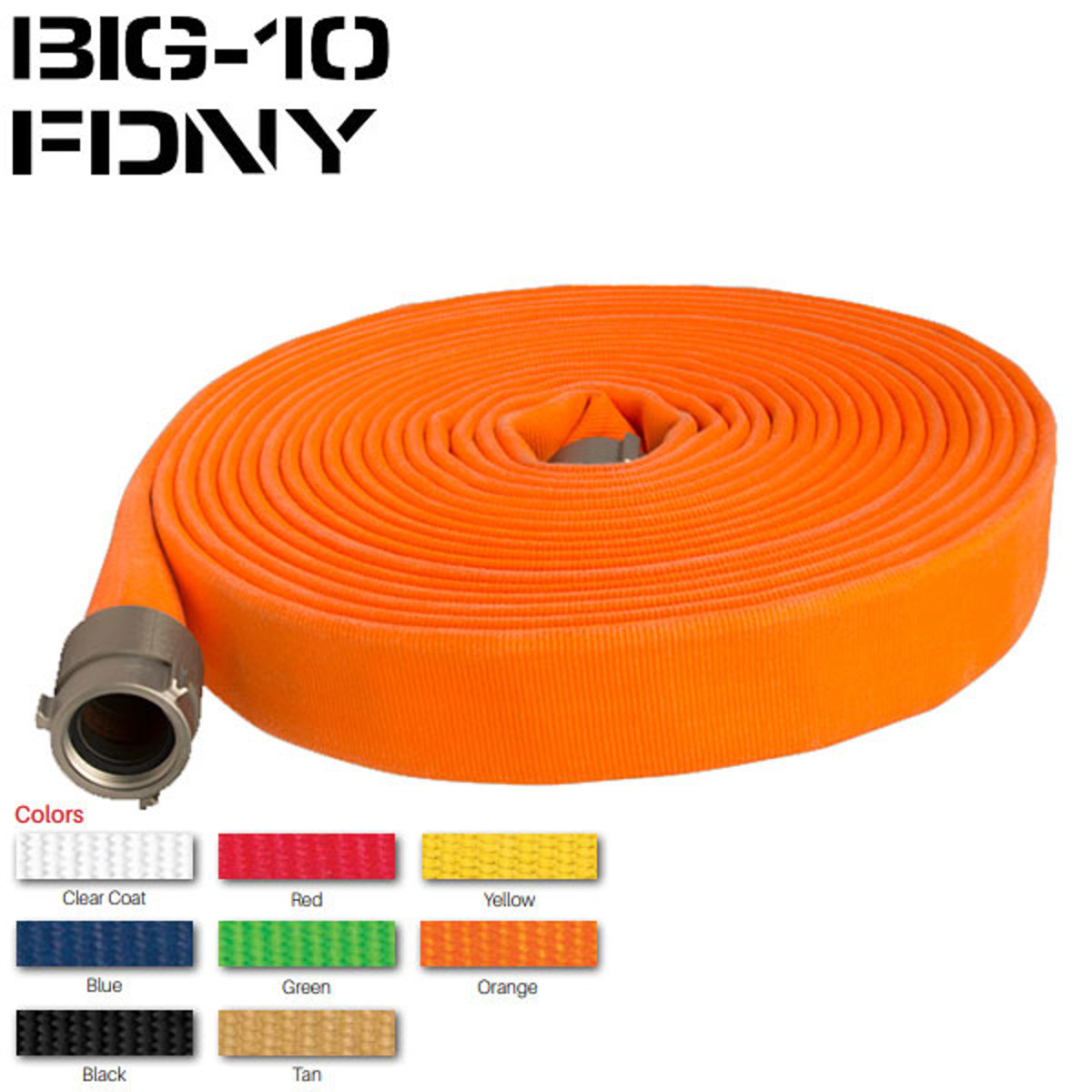 Key Fire Hose Big-10 Hose FDNY Specs 1.75"