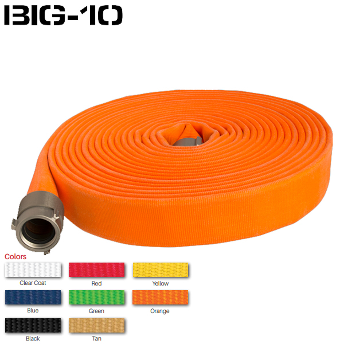 Key Fire Hose Big 10 Hose, 2.5"