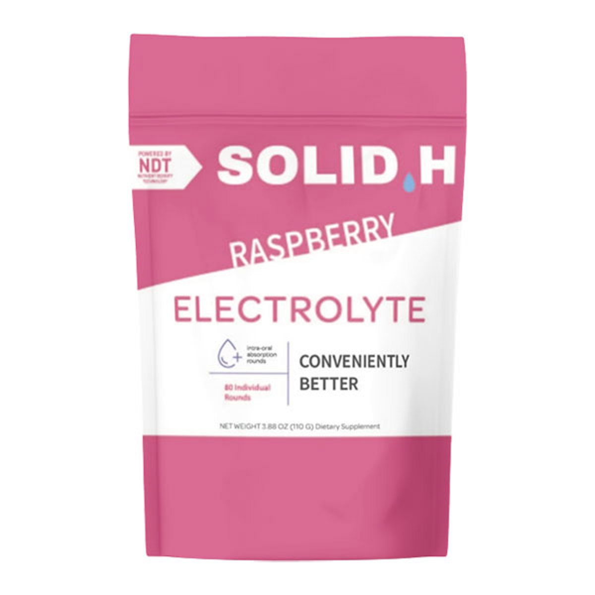 Solid H Electrolyte, Raspberry Bag of 80 Rounds, (20x4ct pk)