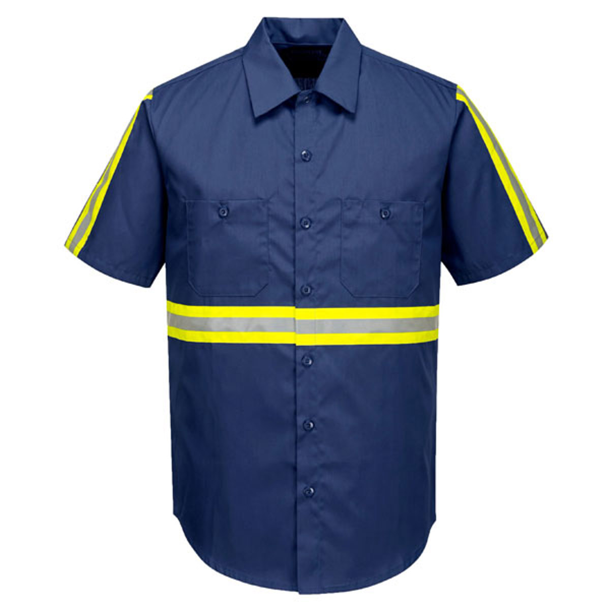 Portwest Iona Enhanced Xtra Short Sleeve Shirt Navy