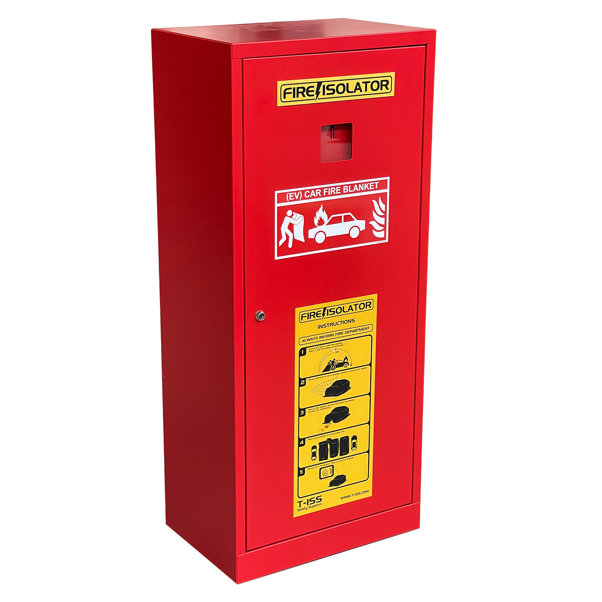 Fire Isolator EV Fire Blanket Vertical Cabinet