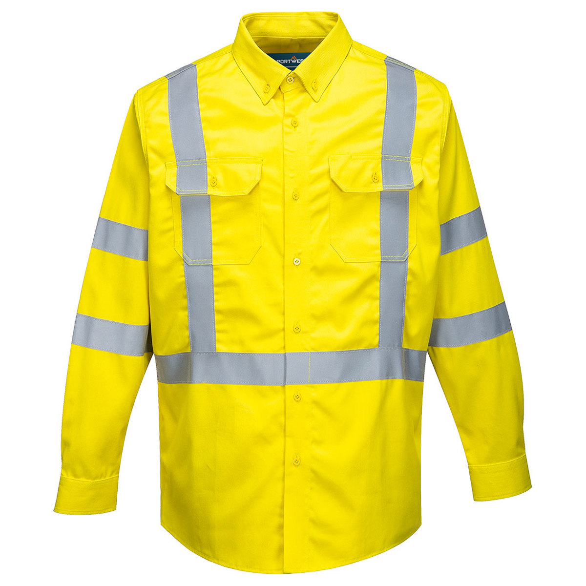 Portwest Bizflame 88/12 HiVis FR Shirt; Yellow