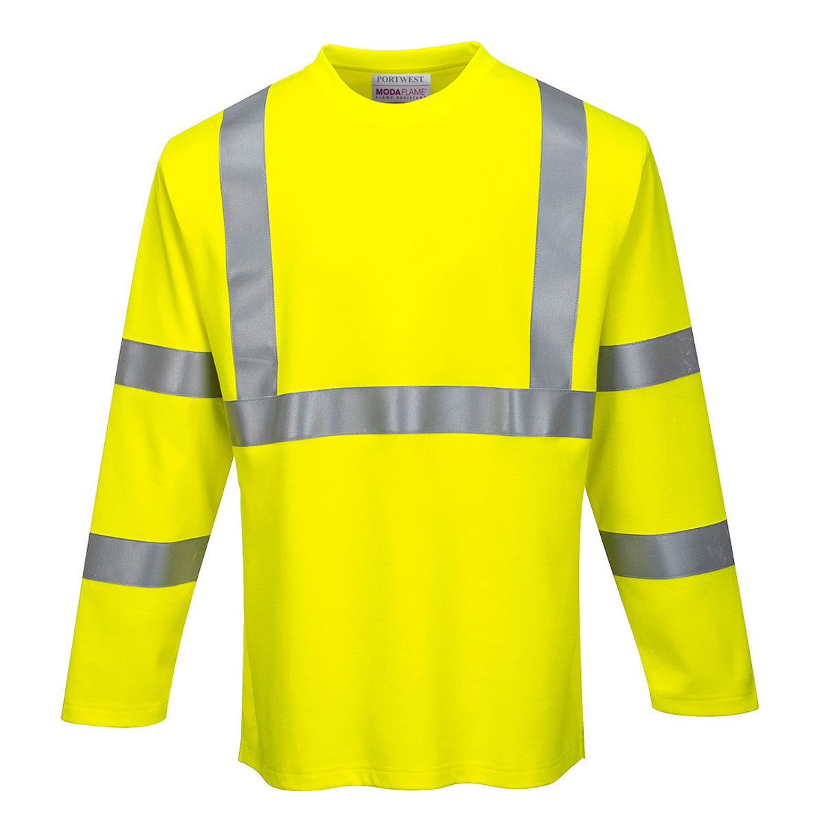 Portwest Modaflame Knit HiVIs TShirt; Yellow