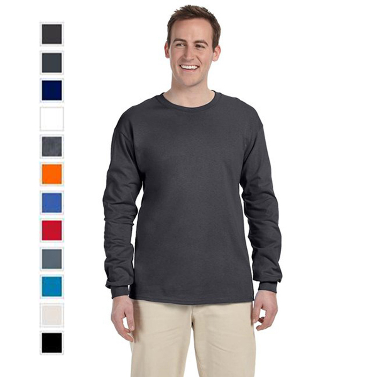 Broder Brothers Gildan Long Sleeve Ultra Cotton 6 oz T-Shirt