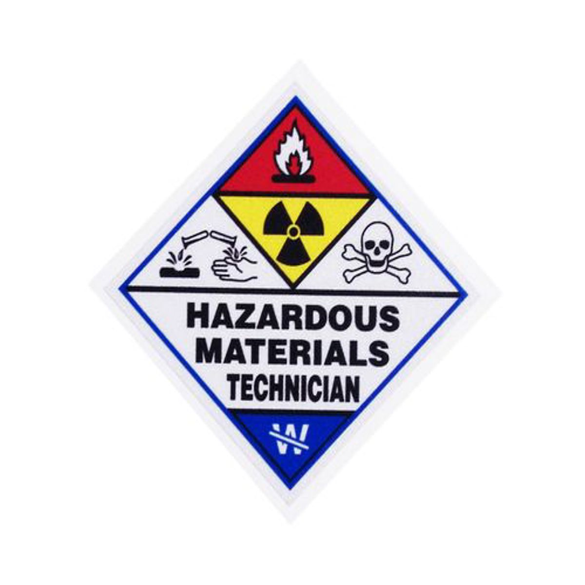 pacific reflex hazard material technician decal sticker