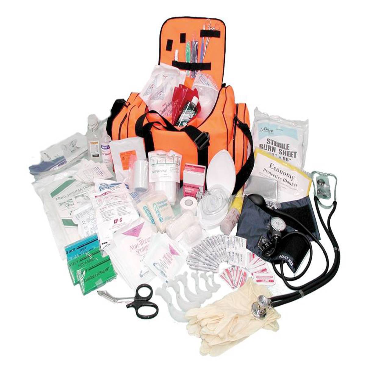 EMS Advanced Medical Kit, Fluorescent Orange