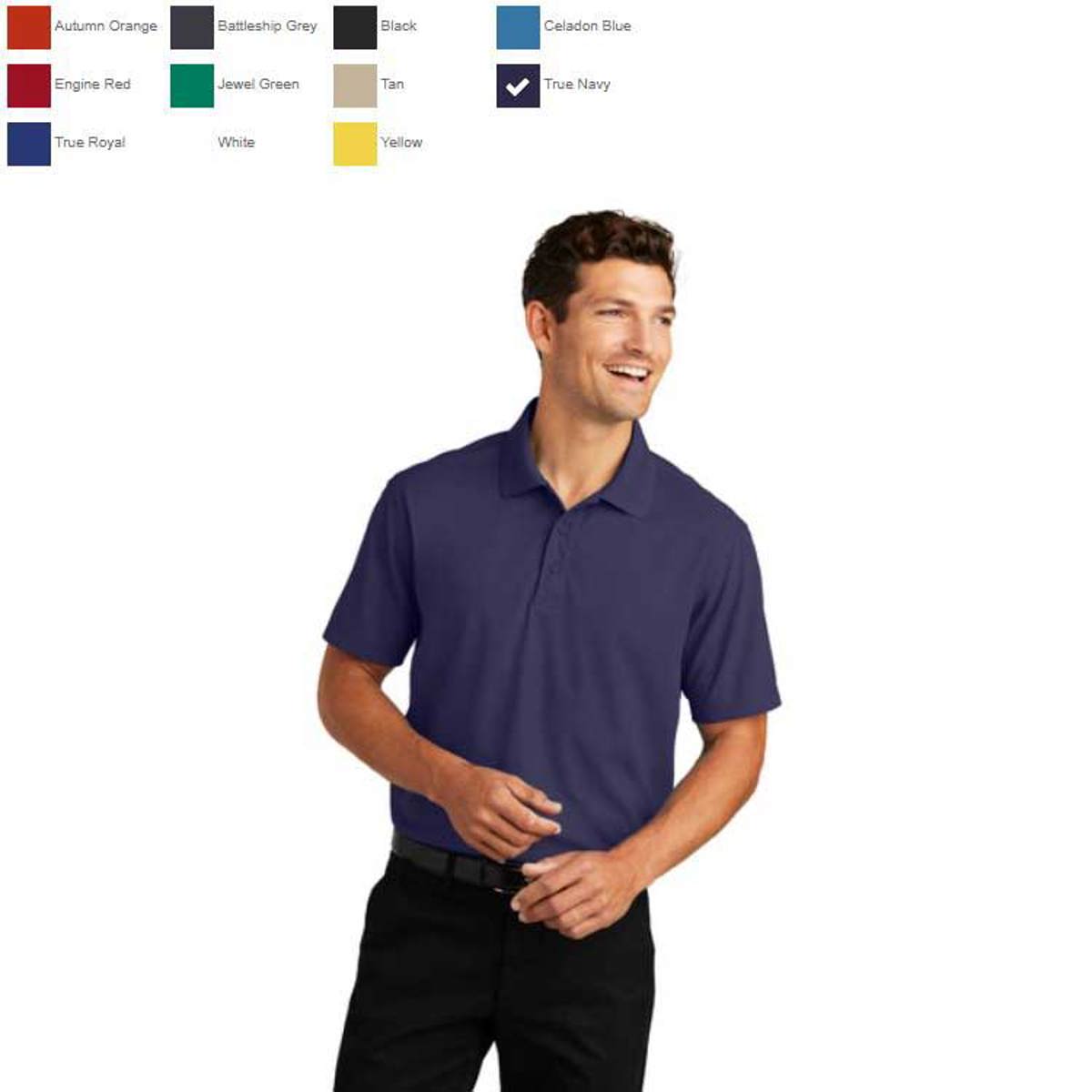 Sanmar Port Authority Dry Zone Short Sleeve Polyester Polo Shirt