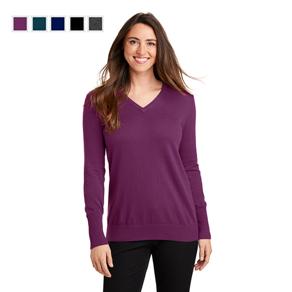Sanmar Port Authority Ladies V-Neck Sweater