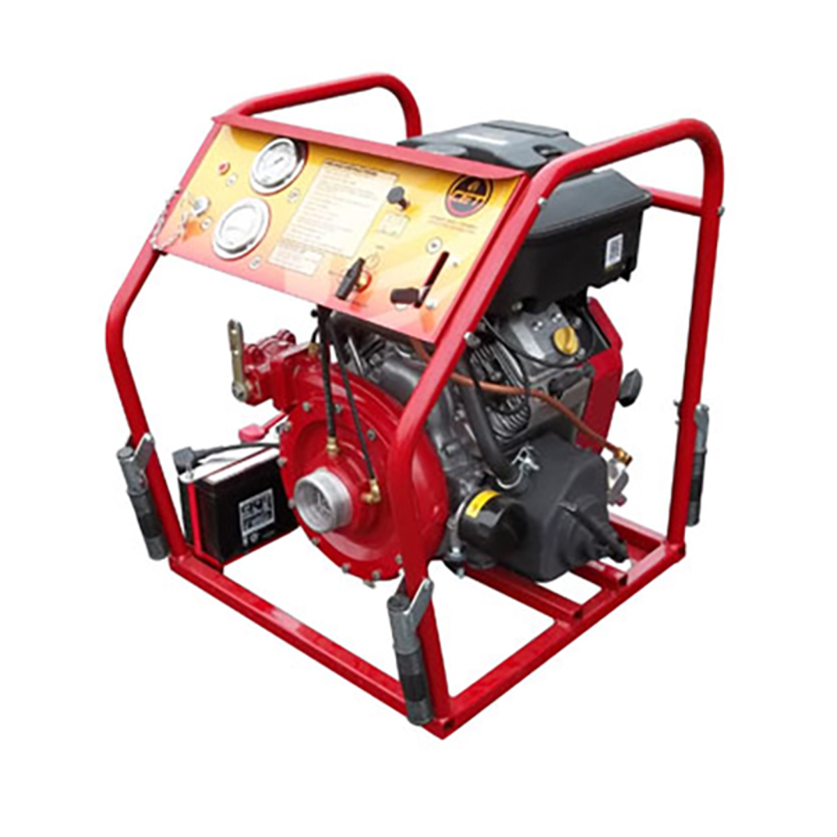 CET 18 HP Portable Mid Range Pump, Vanguard Engine, Control Panel