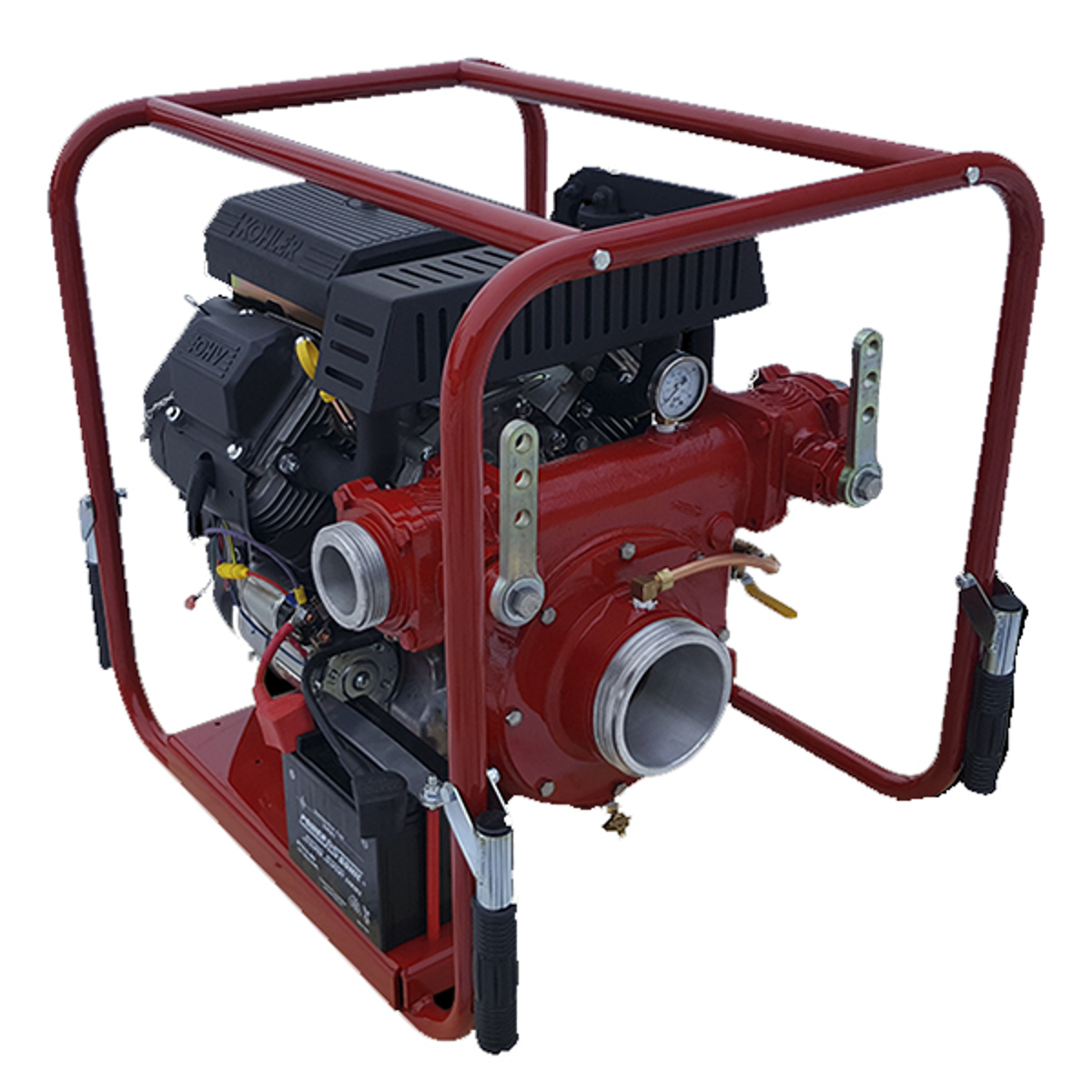 CET 27 HP Portable Pressure and Volume Pump, Kohler Engine, 2 Outlets