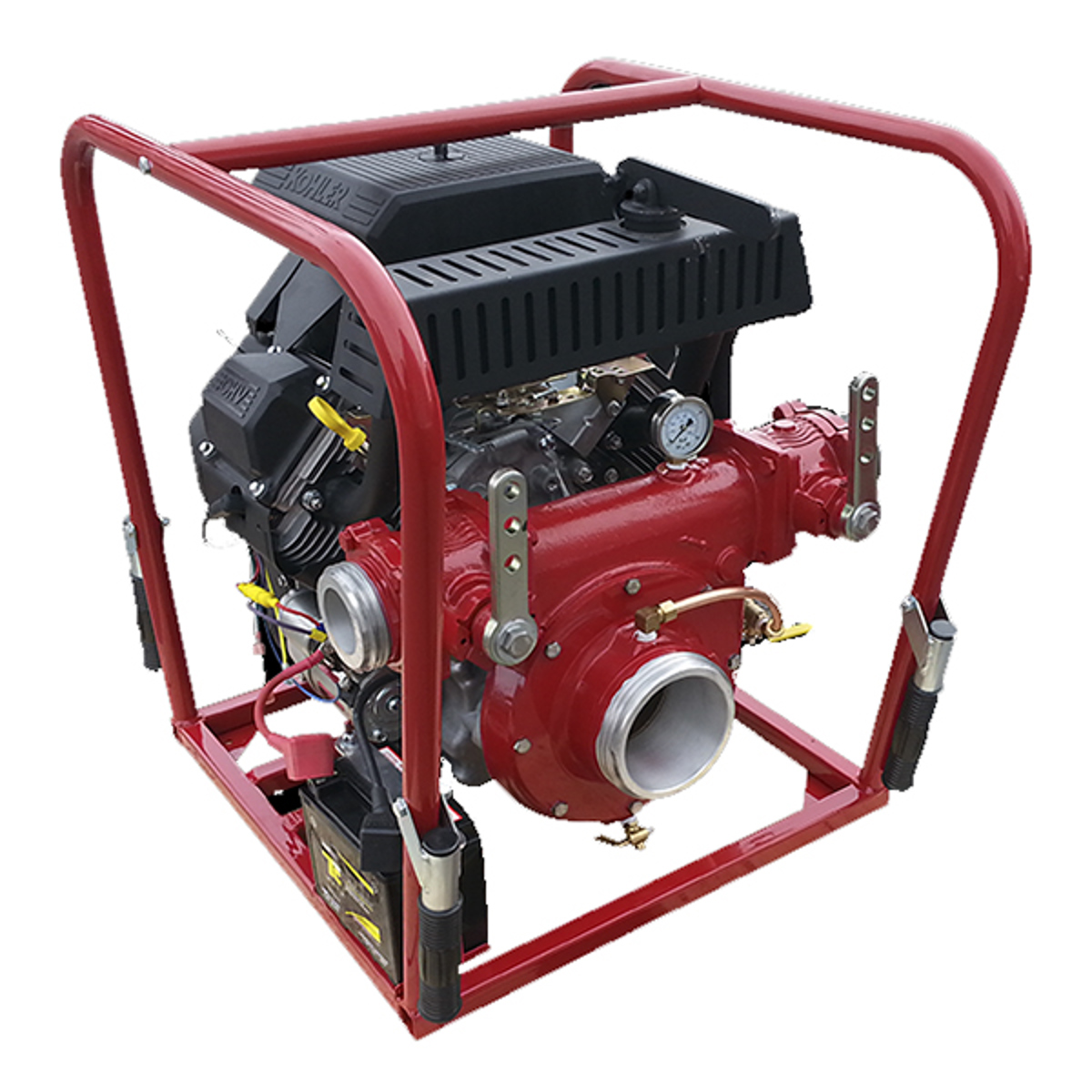 CET 30 HP Portable High Volume Pump, Kohler Engine, 2 Outlets