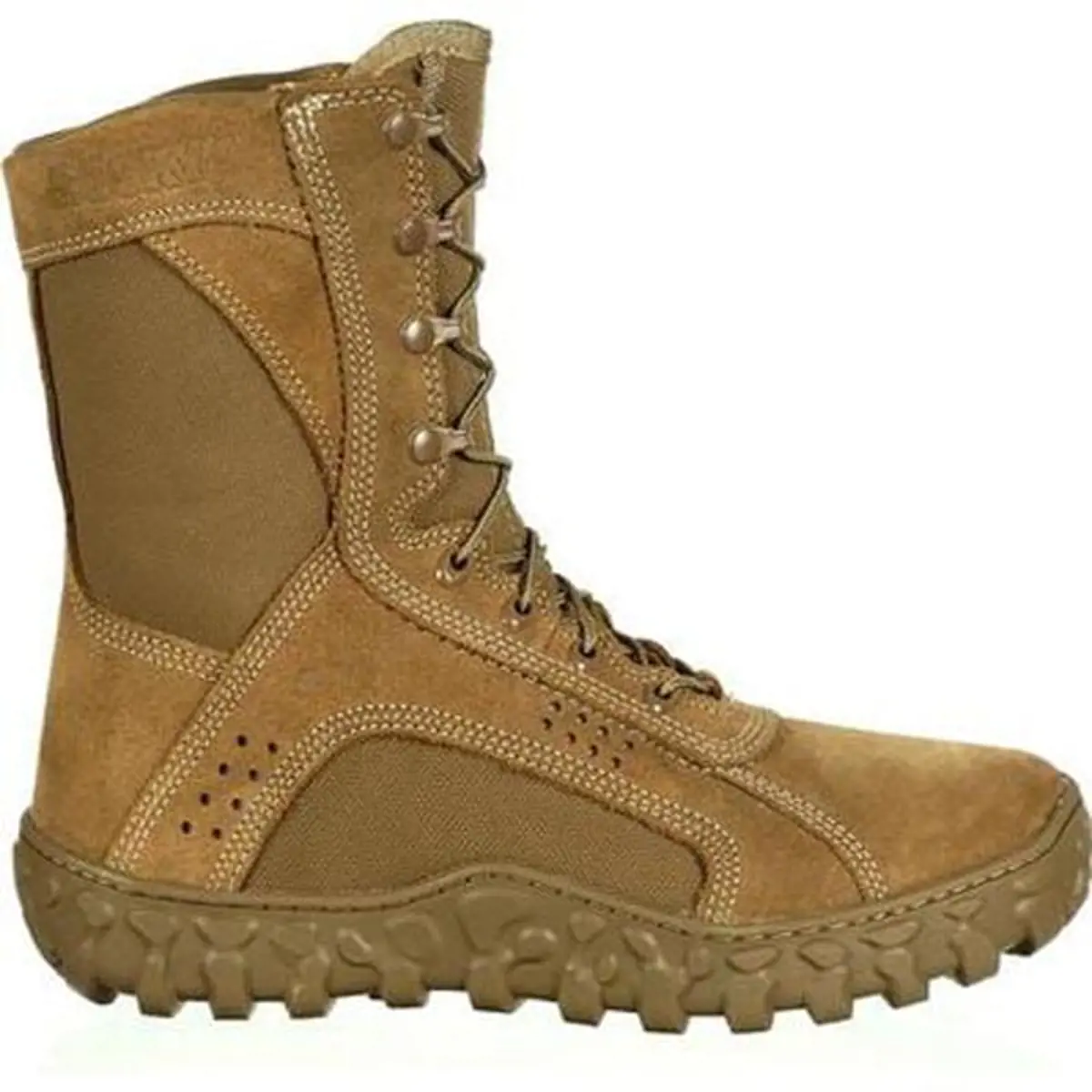 Rocky S2V Tactical Military Boot, 8", Coyote Brown