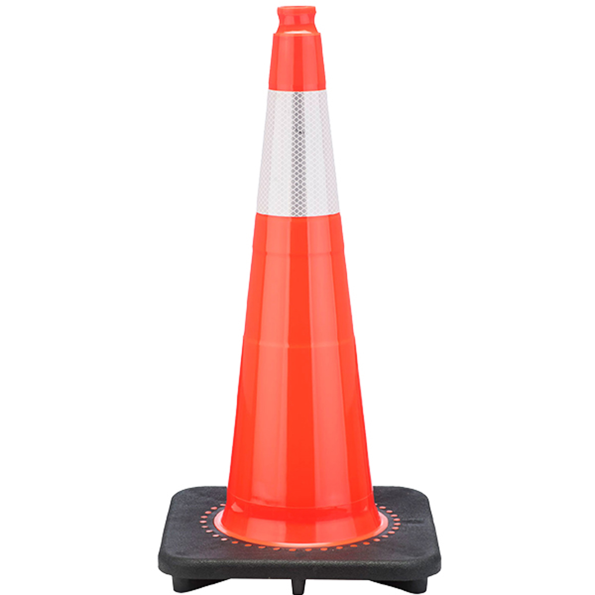 JBC Orange Traffic Cone, 28" 6" Reflective Collar